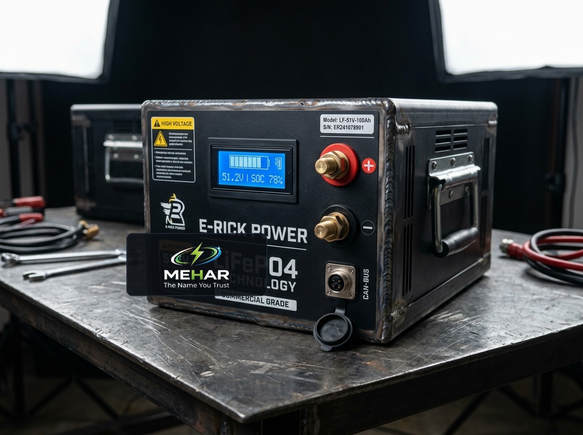 MEHAR 51.2V 100Ah Heavy E-Rickshaw Battery - MEHAR Official B2B Battery Platform
